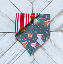 Load image into Gallery viewer, Christmas Reindeer Pet Bandana
