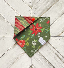 Load image into Gallery viewer, Poinsettia Party Pet Bandana