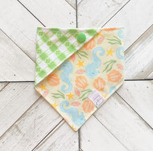 Load image into Gallery viewer, Sea-Horsing Around Pet Bandana
