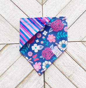 Blue Florals Pet Bandana