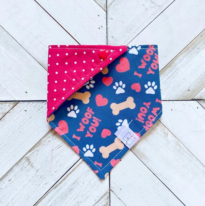 I Woof You Pet Bandana