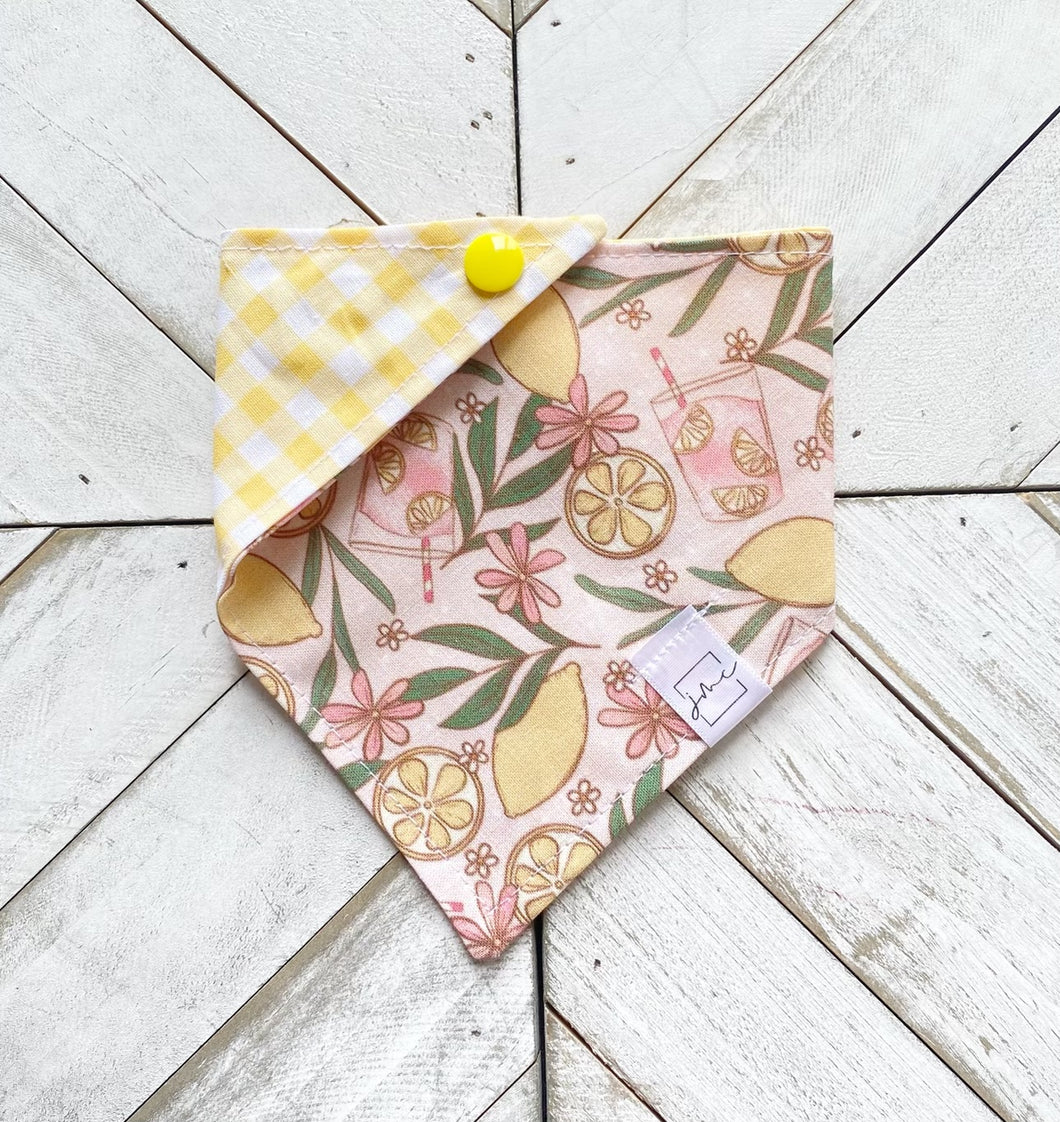 Pink Lemonade Pet Bandana