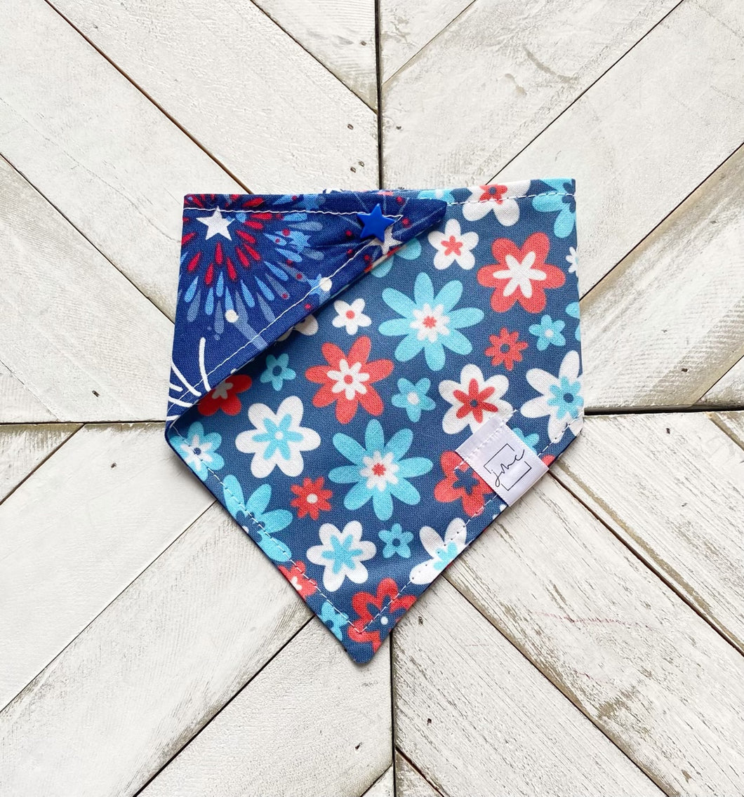 USA Floral Pet Bandana