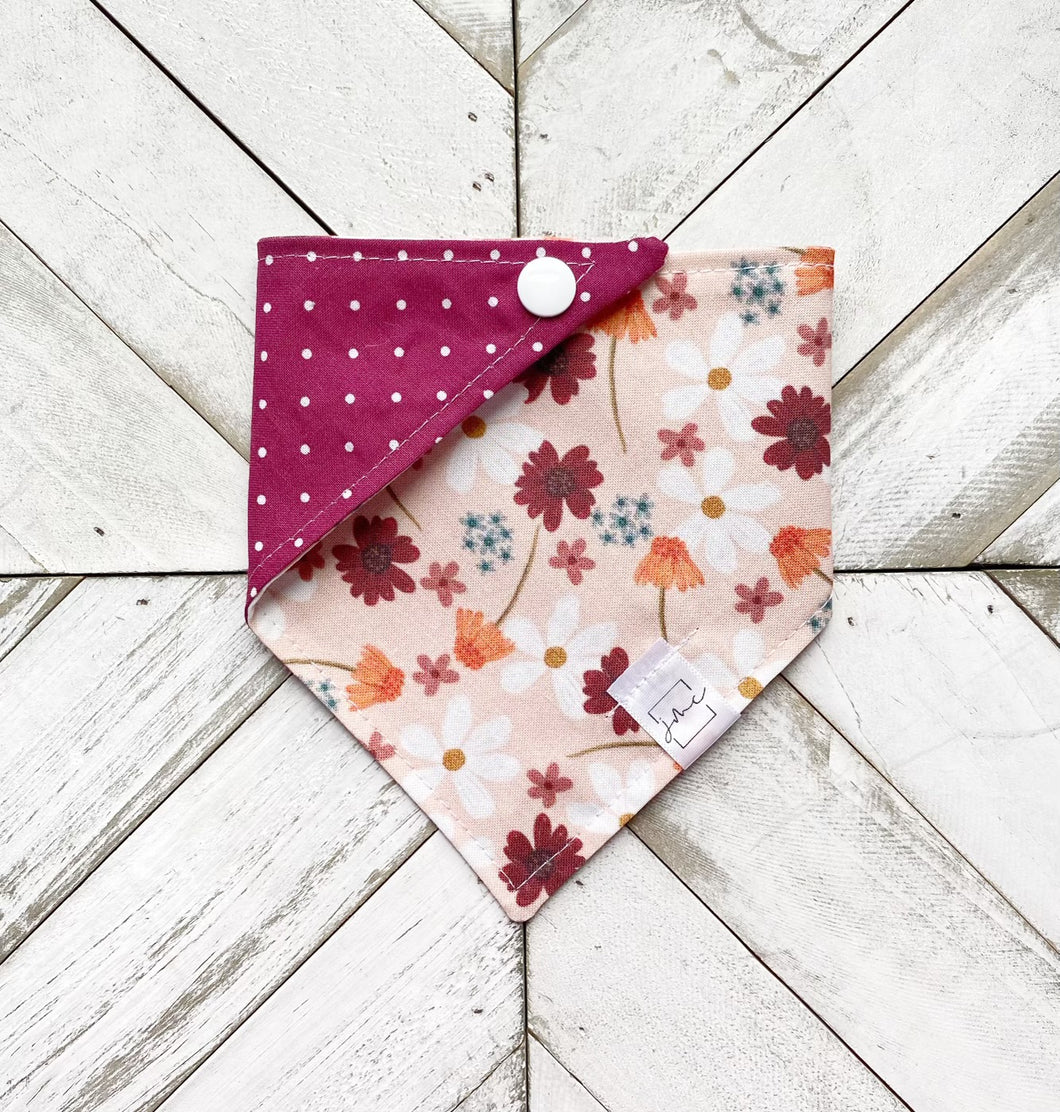 Autumn Bloom Pet Bandana