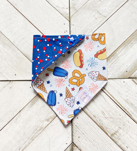 Stars Stripes & Snacks Pet Bandana