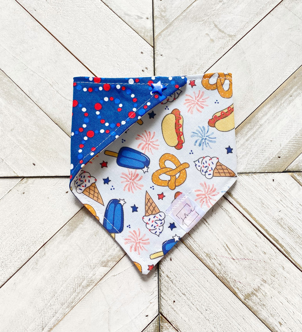 Stars Stripes & Snacks Pet Bandana
