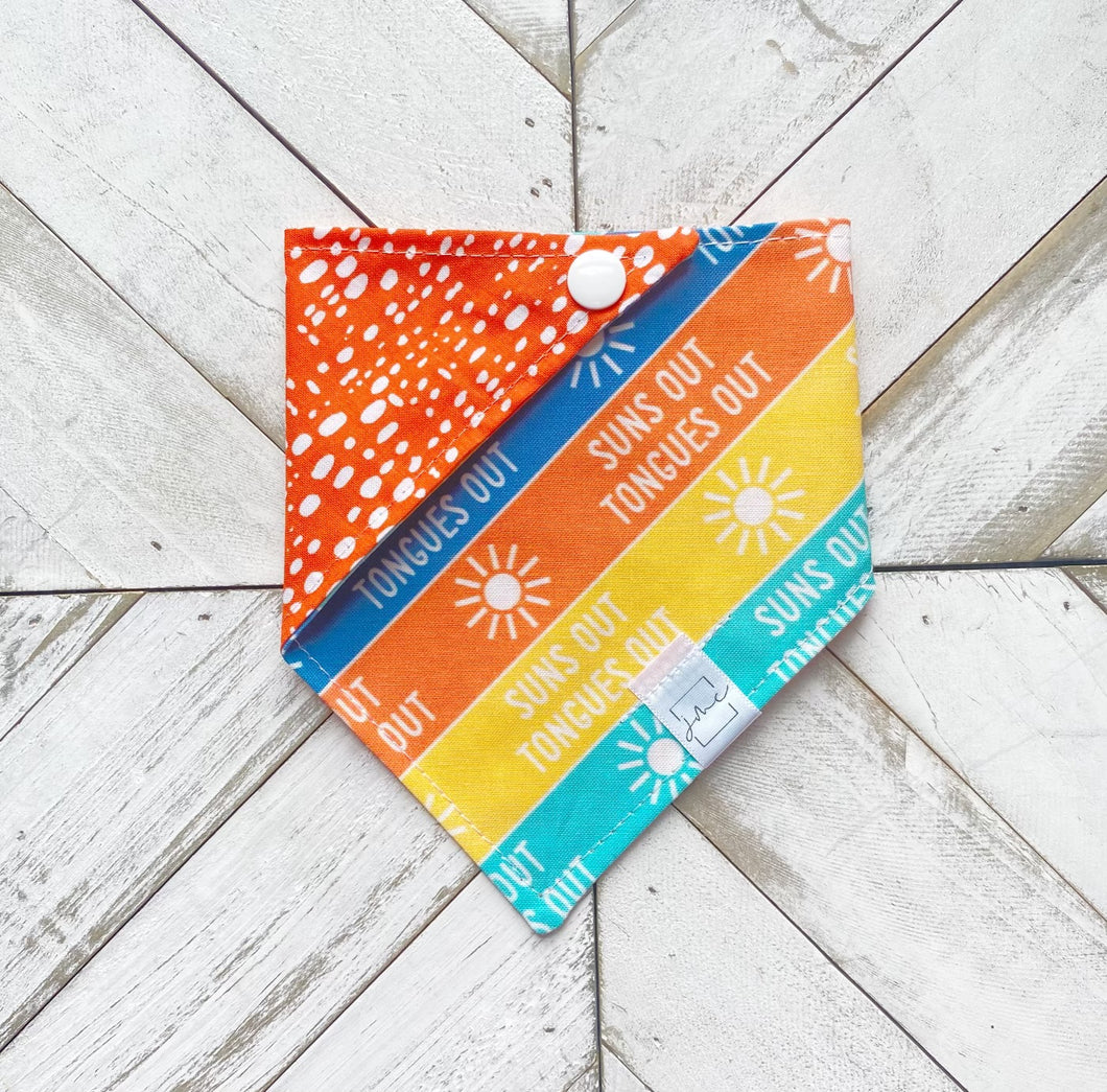 Suns Out Tongues Out Pet Bandana