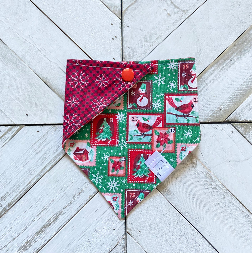Holiday Stamps Pet Bandana