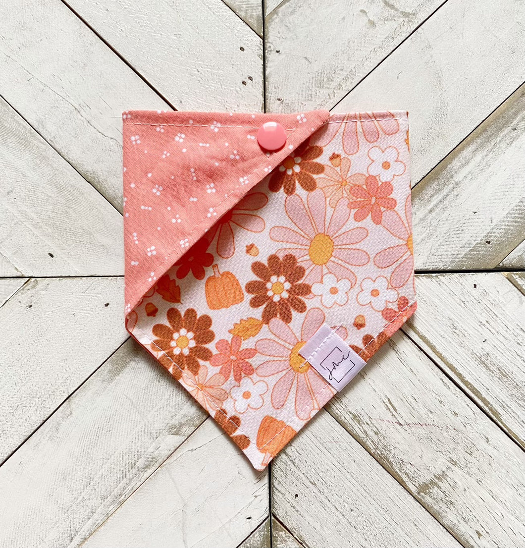 Pretty Pink Fall Pet Bandana