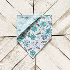 Frosty Flowers Pet Bandana