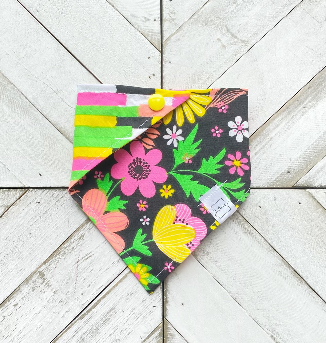 Neon Lights Pet Bandana