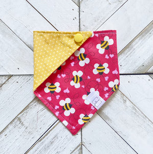 Bee My Valentine Pet Bandana
