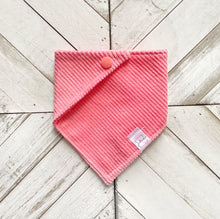 Load image into Gallery viewer, Coral Corduroy Pet Bandana
