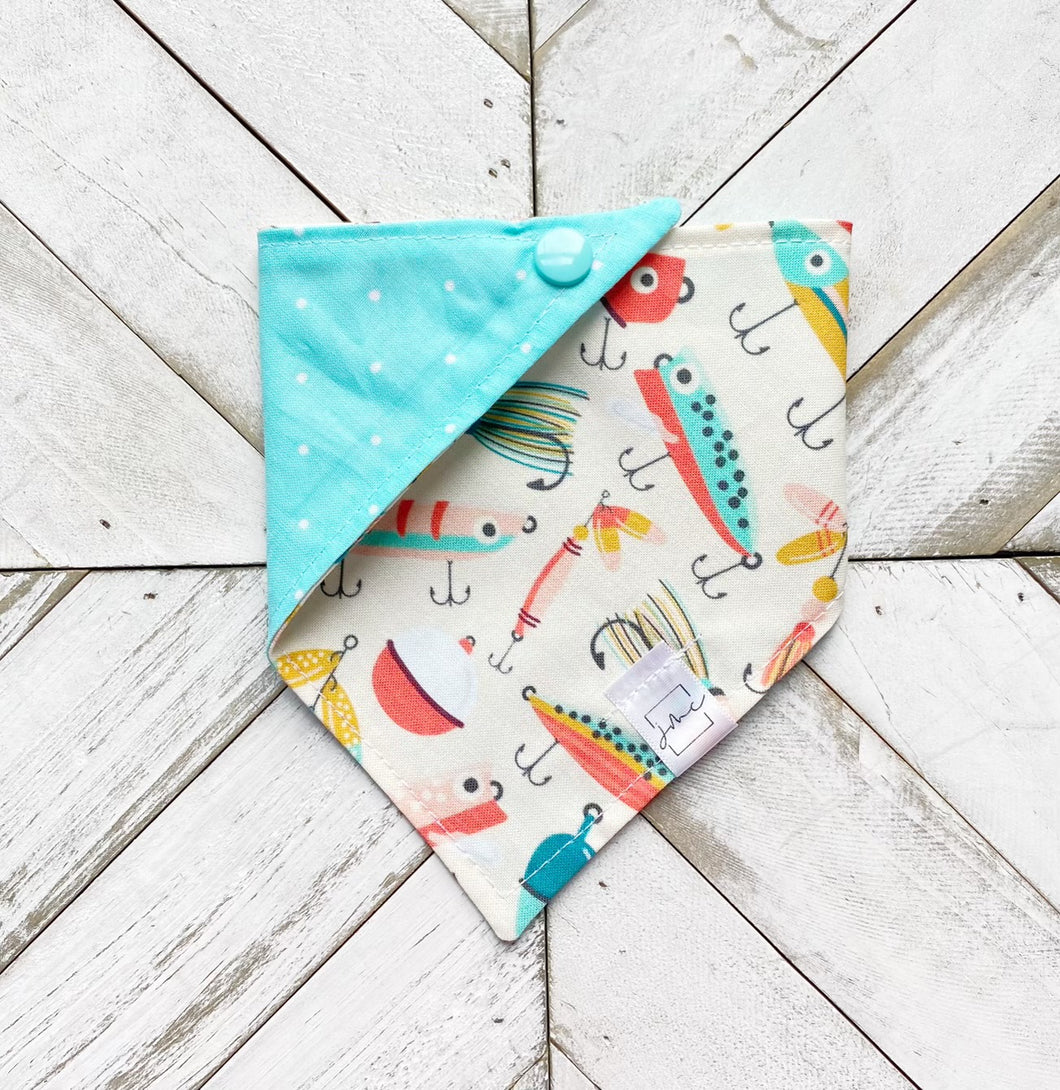 Gone Fishing Pet Bandana