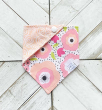 Load image into Gallery viewer, Peach Floral Pet Bandana
