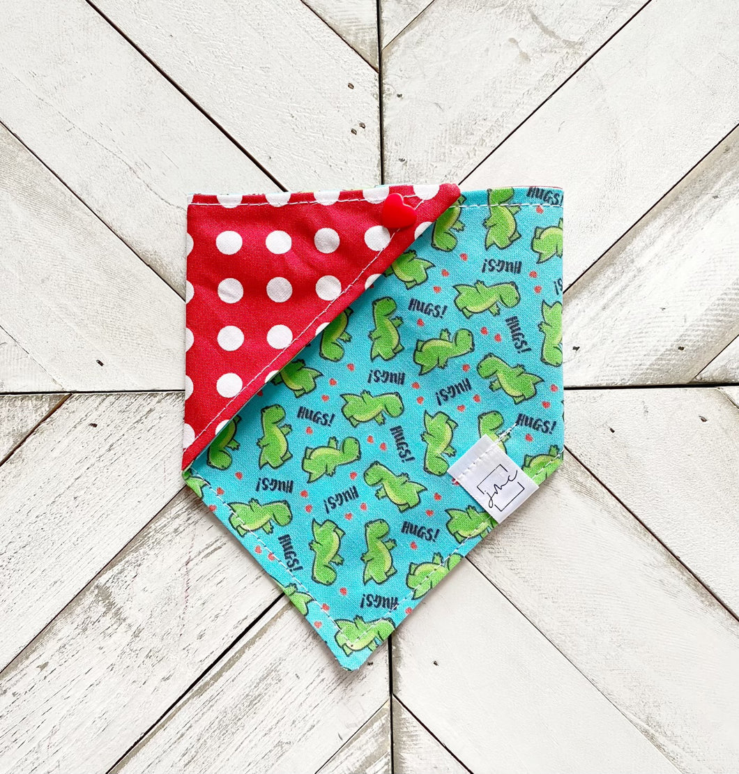 Dino Hugs Pet Bandana