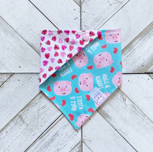 Load image into Gallery viewer, Hogs and Kisses Pet Bandana
