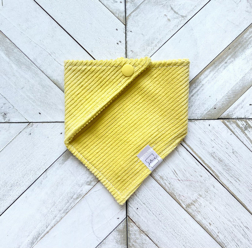 Sunshine Corduroy Pet Bandana