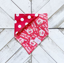 Load image into Gallery viewer, You Melt My Heart Pet Bandana
