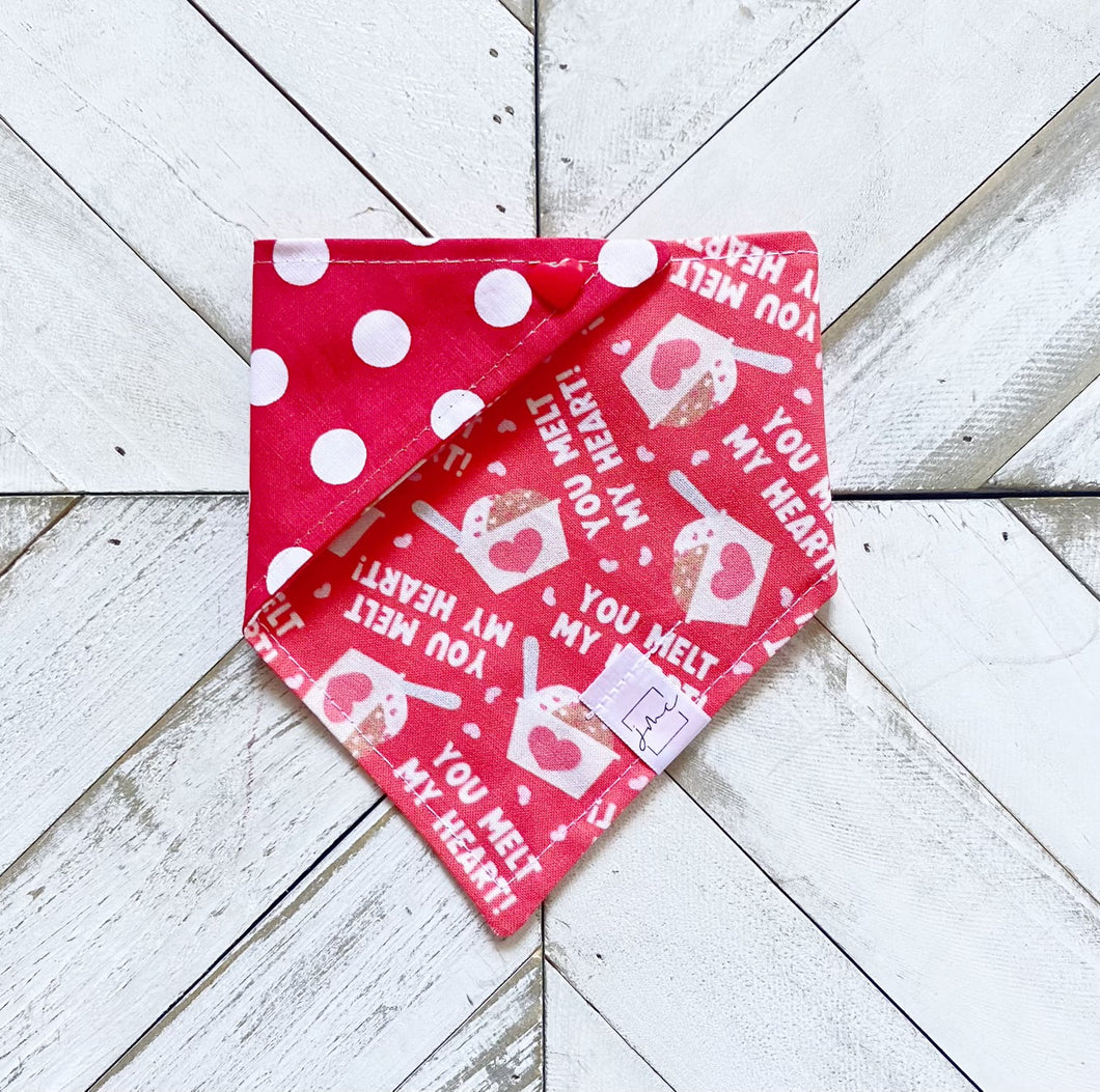 You Melt My Heart Pet Bandana