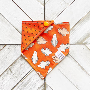 Glow Ghosts Pet Bandana