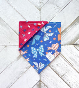 Patriotic Bows Pet Bandana
