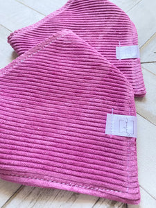 Magenta Corduroy Pet Bandana