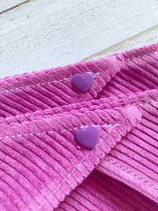 Magenta Corduroy Pet Bandana