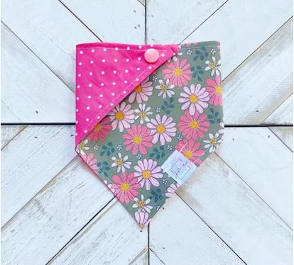 Pink Petals Pet Bandana