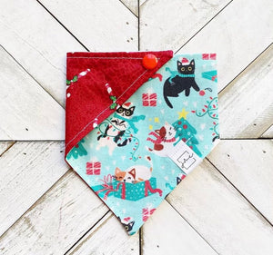 Meowy Christmas Pet Bandana