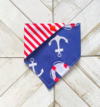 Load image into Gallery viewer, Anchors Away Pet Bandana
