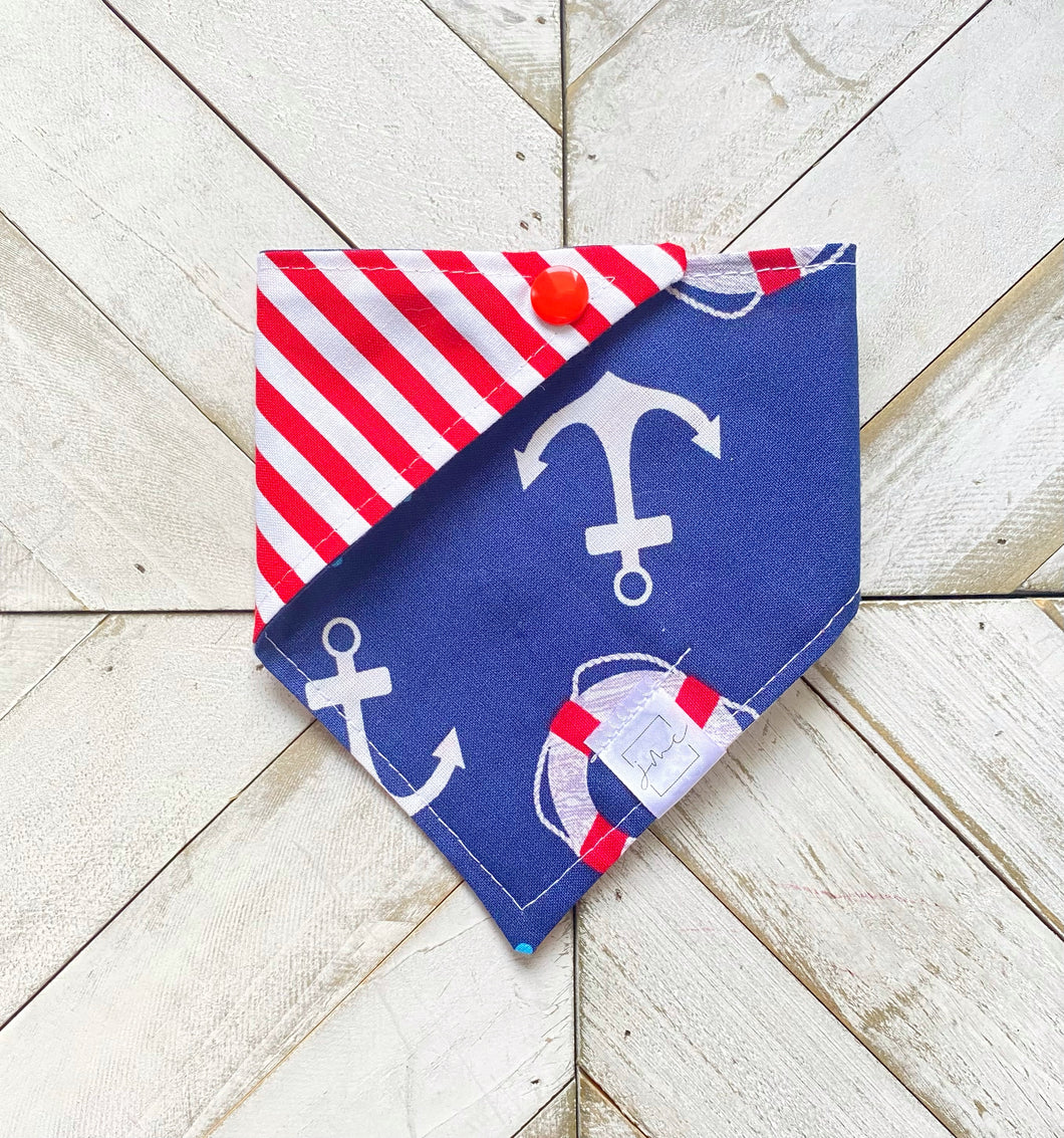 Anchors Away Pet Bandana