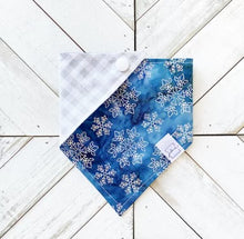 Load image into Gallery viewer, Shimmer Snowfall Pet Bandana
