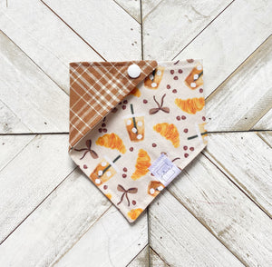 Coffee & Croissants Pet Bandana