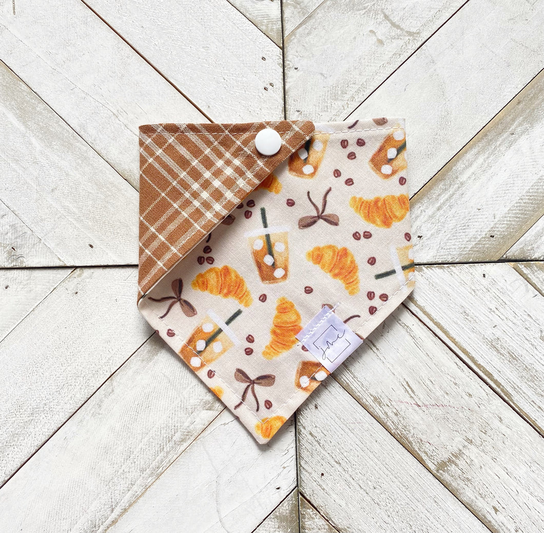 Coffee & Croissants Pet Bandana