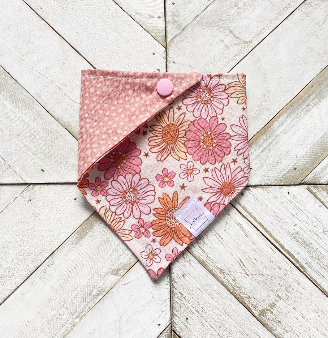 Coral Florals Pet Bandana