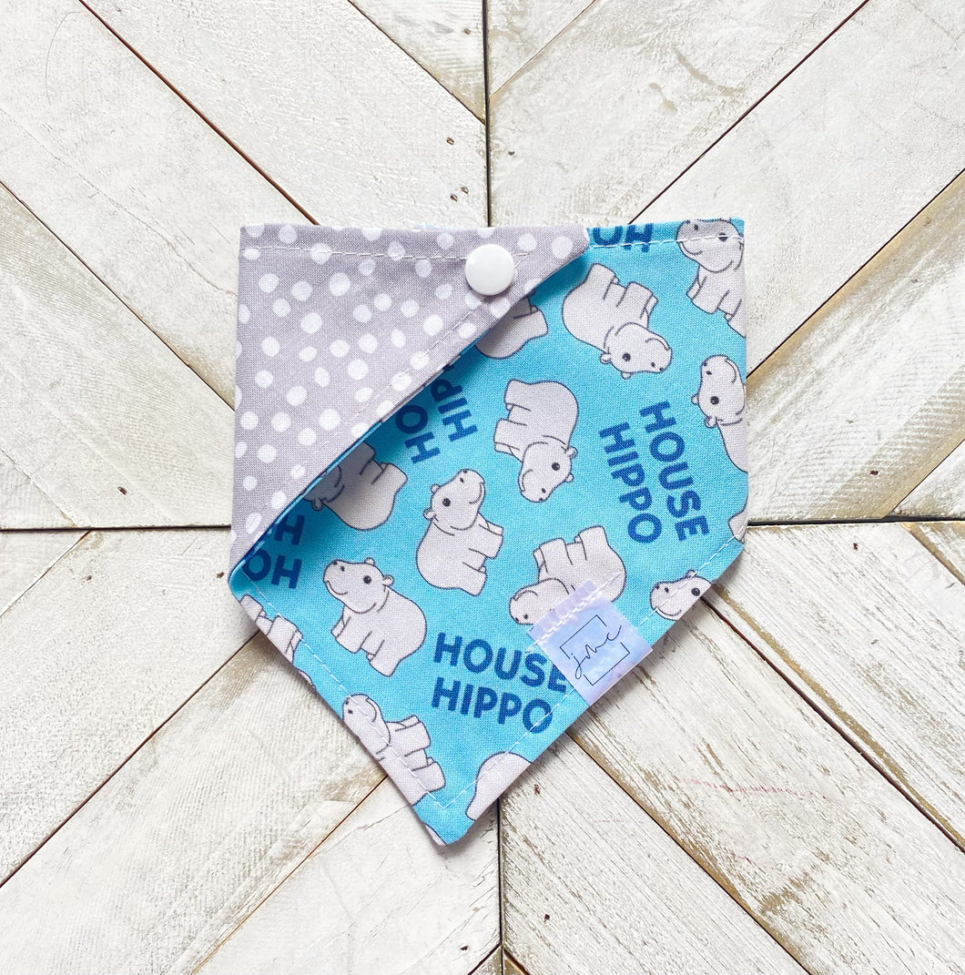 House Hippo Pet Bandana