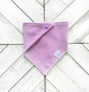 Lovely Lavender Corduroy Pet Bandana