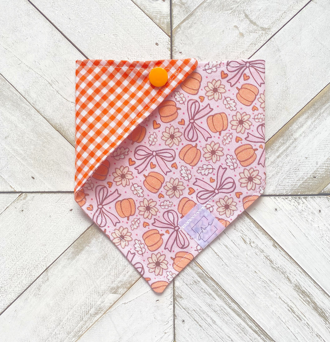 Pretty In Pumpkins Pet Bandana