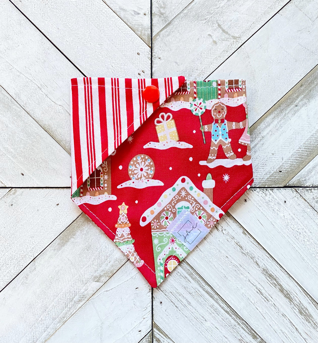 Gingerbread Land Pet Bandana