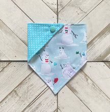 Load image into Gallery viewer, Build A Snowman Pet Bandana
