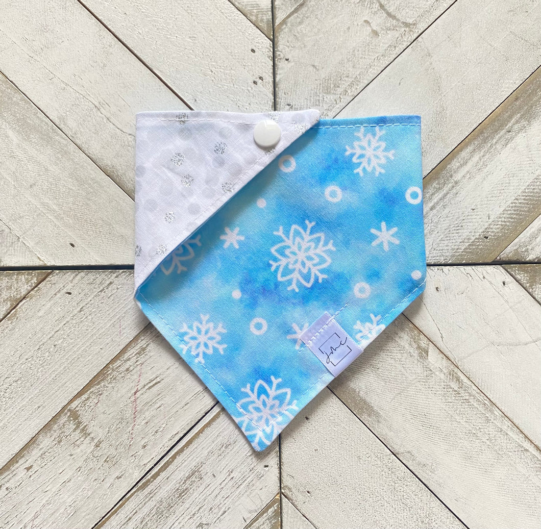 Snow Flurries Pet Bandana