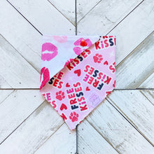 Load image into Gallery viewer, Free Kisses Pet Bandana
