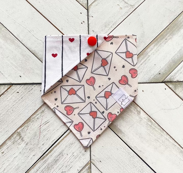 Love Letters Pet Bandana