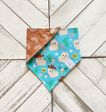 Load image into Gallery viewer, Llama Cowboy Pet Bandana
