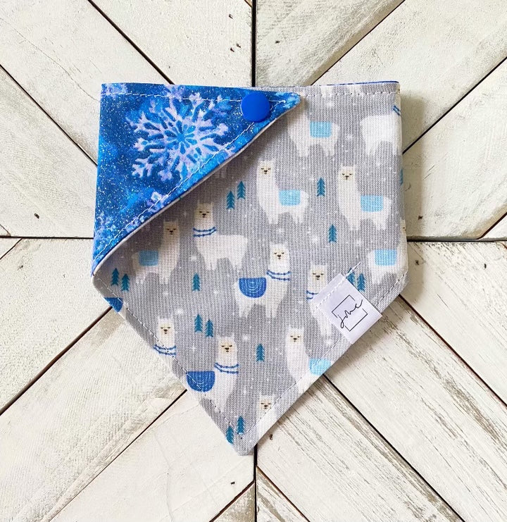 Llama Frost Pet Bandana