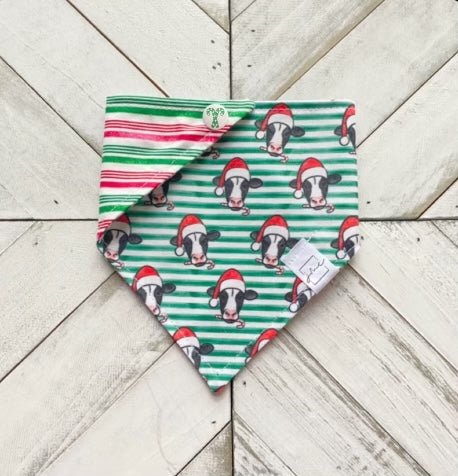 Merry Moo-Mas Pet Bandana
