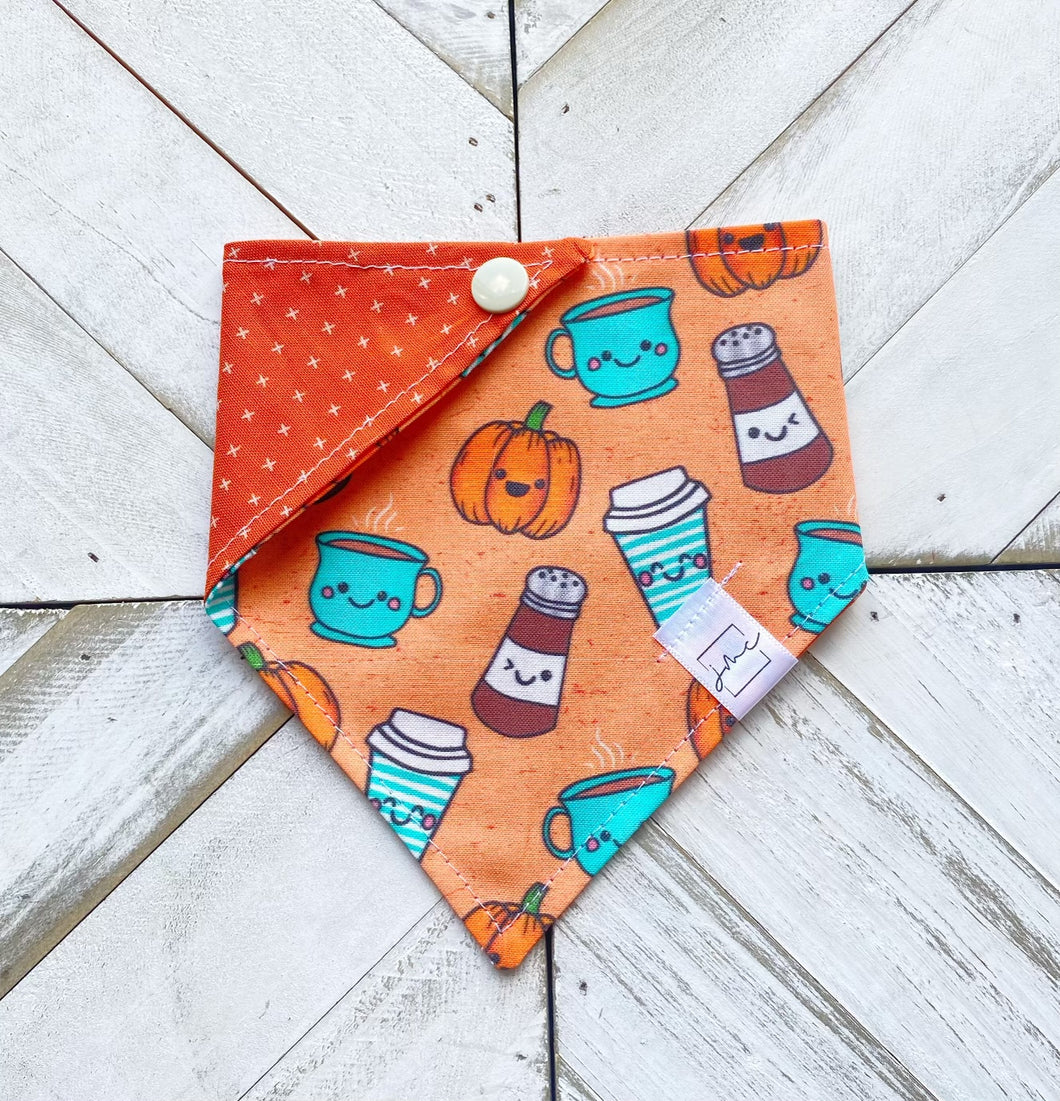 Fall Drinks Pet Bandana