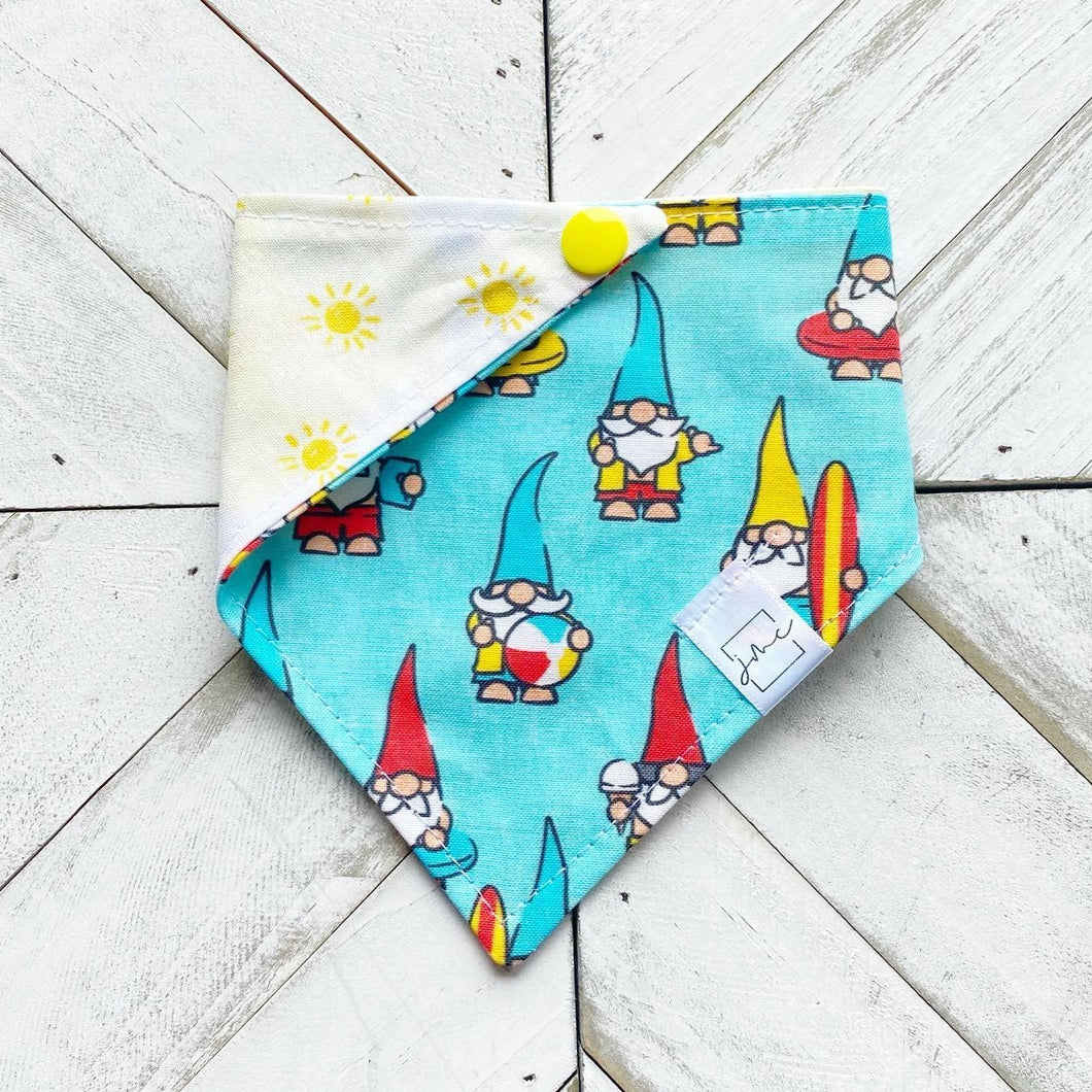 Beach Gnomes Pet Bandana